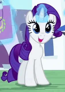 😃 Rarity My Little Pony rare, poney, mylittlepony, dessin animé, animé, licorne telegram sticker