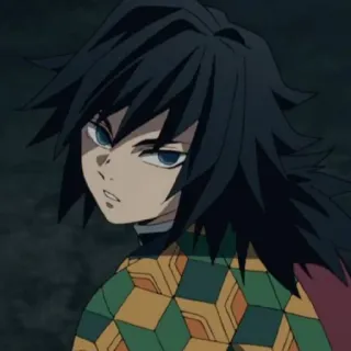 🌊 Giyu Tomioka Demon Slayer аниме, манга, гию, томиока, клинок рассекающий демонов telegram sticker