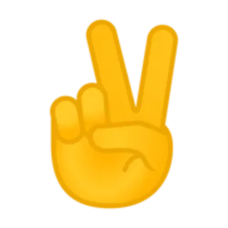 ✌ peace sign, hand gesture, victory telegram sticker