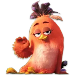 😉 Stella Angry Birds cartoon, bird, stella, angry birds whatsapp sticker