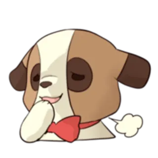 🙂 cane, cucciolo, cartone animato, animale, carino whatsapp sticker