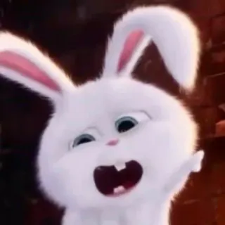 😦 Snowball The Secret Life of Pets うさぎ, かわいい, マンガ, 動物, キャラクター telegram sticker