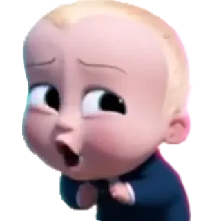 😮 Boss Baby The Boss Baby 아기, 정장, 만화, 귀여운 whatsapp sticker