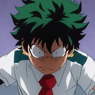 🥦 Izuku Midoriya My Hero Academia anime, my hero academia, izuku midoriya, deku, manga, shonen telegram sticker