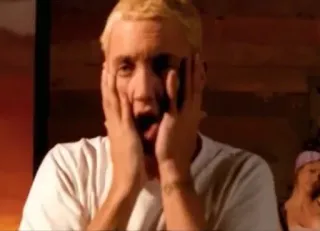 🏹 Eminem rapper, shocked, celebrity, music, singer telegram sticker