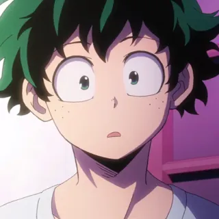 🥦 Izuku Midoriya My Hero Academia anime, manga, my hero academia, izuku midoriya, deku, character telegram sticker