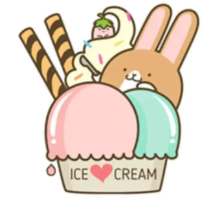 Coffee Rabbit- @cocopry @Chamoosh whatsapp stickers