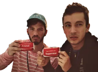 😗 Friend Superstar vrienden, muziek, twenty one pilots, superster telegram sticker