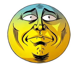 😨 emoji, mặt, biểu cảm, buồn, không vui, vàng, hoạt hình telegram sticker