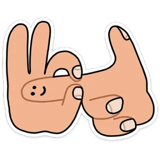 ⭐ Hand, Geste, Sticker telegram sticker
