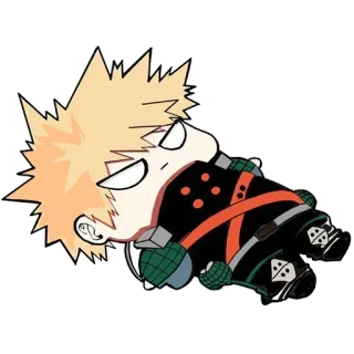 😐 Bakugo My Hero Academia Anime, Manga, My Hero Academia, Bakugo, Charakter, Sticker telegram sticker