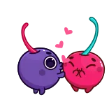 Purple Cherry telegram stickers