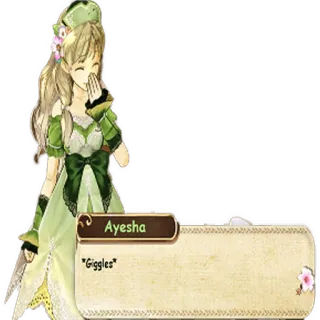 😍 Ayesha Giggles anime girl, video game, fantasy, character, smiling, kawaii whatsapp sticker