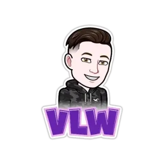 ✌️ VLW cartone animato, avatar, Bitmoji, viola telegram sticker