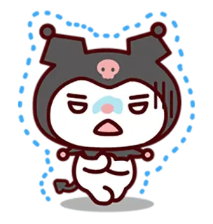 🌿 Kuromi kuromi, sanrio, animé, dessin animé telegram sticker