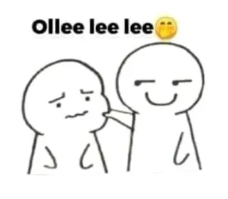 🤭 Ollee lee lee Cartoon, Meme, Sticker, Emotionen, Lustig telegram sticker