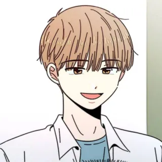 📜 dibujo animado, niño, sonrisa, anime, manga telegram sticker