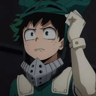 🥦 Izuku Midoriya My Hero Academia anime, My Hero Academia, Izuku Midoriya, Deku, character, hero, manga telegram sticker