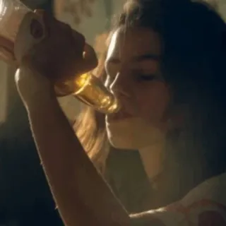 🕸 Frau, Trinken, Alkohol, Getränk, Party, Lässig whatsapp sticker