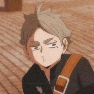 🙀 Sugawara Koushi Haikyuu!! anime, manga, character, sugawara, haikyuu telegram sticker