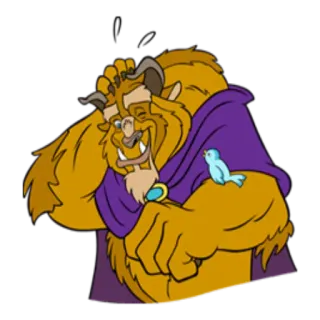 😏 Beast Beauty and the Beast ดิสนีย์, การ์ตูน, แอนิเมชัน, สัตว์ประหลาด, นิทาน, อสูร telegram sticker
