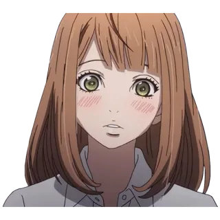 😳 อนิเมะ, ผู้หญิง, การ์ตูน, ตัวละคร, ภาพเหมือน, ดวงตา telegram sticker