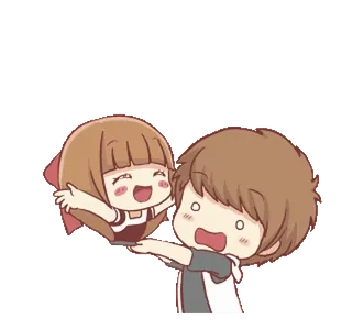 🍞 Мультфильм, Любовь, Милый, Пара, Сердце, Отношения telegram sticker