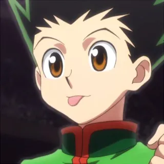 😝 Gon Freecss Hunter x Hunter Anime, Hunter x Hunter, Gon Freecss, Cartone animato, Manga, Linguaccia telegram sticker