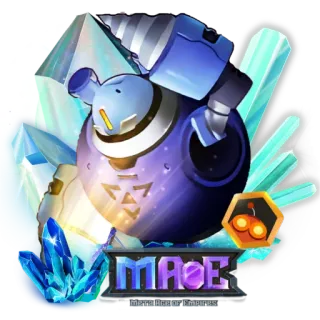 🥇 MetaAge of Empires MAOE MetaAge of Empires videogioco, macchina, trapano, fantascienza, robot, cristalli telegram sticker