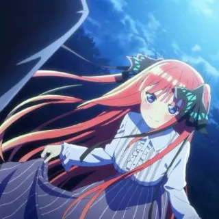 🍷 Nino Nakano The Quintessential Quintuplets Anime, The Quintessential Quintuplets, Nino Nakano, Desenho animado, Garota whatsapp sticker