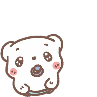 🧺 kawaii, cute, cartoon, bear, animal whatsapp sticker