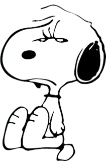 😒 Snoopy Peanuts 犬, 漫画, ピーナッツ, スヌーピー telegram sticker