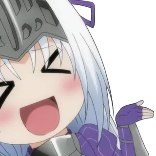 😆 Anime, Dibujos animados, Personaje, Casco, Chica, Lindo telegram sticker
