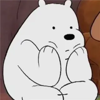 👽 Ice Bear We Bare Bears Dessin animé, Ours, Mignon, Ours polaire, Animal, Ours des glaces, We Bare Bears telegram sticker