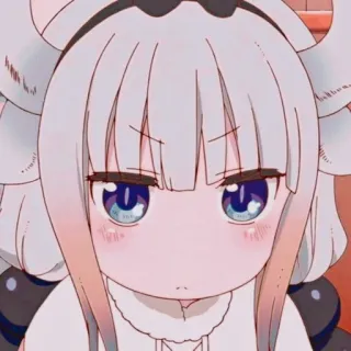 🤍 Kanna Kamui Miss Kobayashi's Dragon Maid Anime, Manga, Drago, Carino, Ragazza, Chibi, Kanna, Kawaii telegram sticker