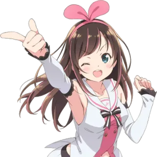 😘 Kizuna AI Anime, Vtuber, Kizuna Ai, Fofo, Youtuber virtual, Desenho animado telegram sticker