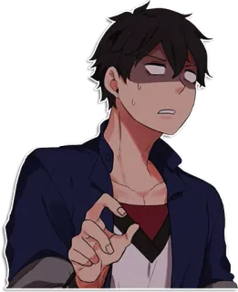 😱 Anime, Cartone animato, Shock, Sorpresa, Personaggio, Gesto, Espressione telegram sticker