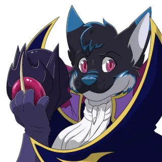 💙 Fellwesen, Charakter, Anthro, Tier, Niedlich, Fantasy telegram sticker