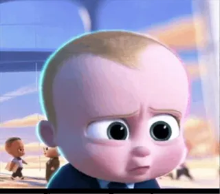 😖 Boss Baby The Boss Baby em bé, phim hoạt hình, ông chủ, bộ com lê, phim whatsapp sticker