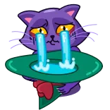 😭 Katze, weinend, traurig, Tränen, emotional, Illustration telegram sticker