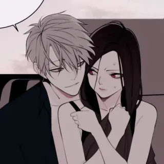 🕯 para, mężczyzna, kobieta, romans, anime, manga telegram sticker