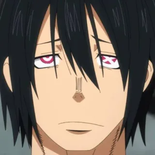⭕️ Shinra Kusakabe Fire Force Anime, Fire Force, Shinra Kusakabe, Personaggio, Triste telegram sticker