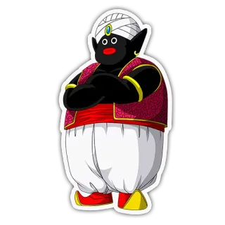 😕 Mr. Popo Dragon Ball Mr. Popo, Dragon Ball, Anime, Karakter kartun, Karakter fiksi whatsapp sticker