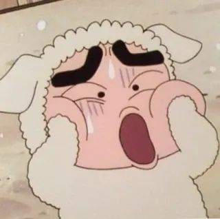 😱 Shin-chan Crayon Shin-chan 만화, 애니메이션, 양, 짱구, 크레용 신짱, 웃긴, 밈 whatsapp sticker