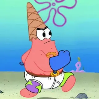 🍨 Patrick Star Spongebob Squarepants patrick, spongebob, cartoni animati, divertente, stella marina telegram sticker