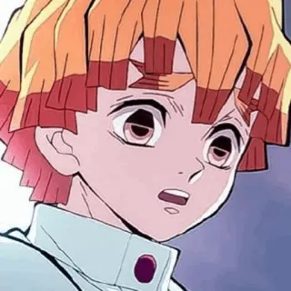 ⚡ Zenitsu Agatsuma Demon Slayer 애니메이션, 귀멸의 칼날, 젠이츠, 캐릭터, 만화 telegram sticker