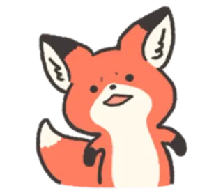 😡 狐狸, 动物, 可爱, 贴纸, 卡通 telegram sticker