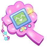 ๐ Tamagotchi tamagotchi, pink, toy, virtual pet, kawaii, retro, nostalgia whatsapp sticker