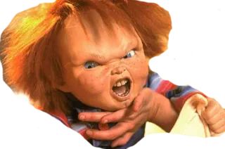 😡 Chucky Child's Play Horror, Pop, Film, Eng, Moordenaar telegram sticker
