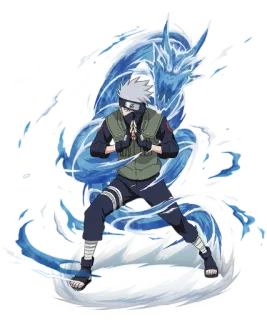 🐳 Kakashi Naruto Kakashi, Naruto, Anime, Ninja, Wasserdrache, Kampf, Charakter whatsapp sticker